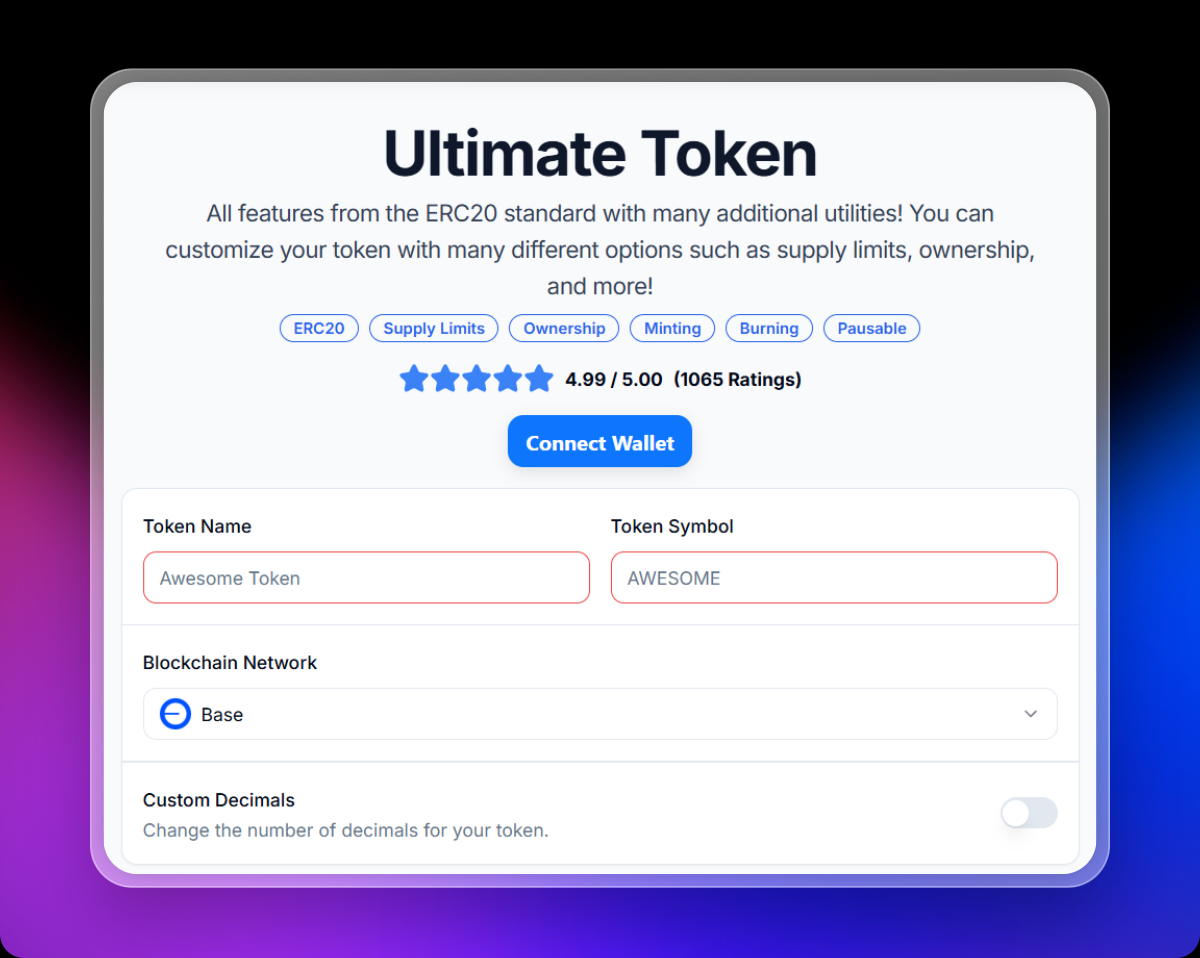 Ultimate Token Creator